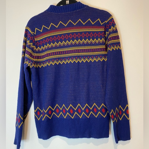 VTG 70s Fair Isle Pullover Sweater - Picture 4 of 5